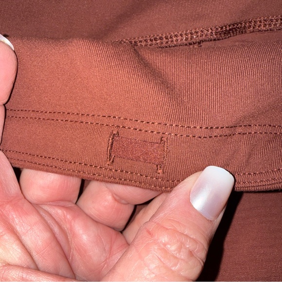 Athleta Trekkie Hybrid Crop Tight in Rust - Picture 4 of 8